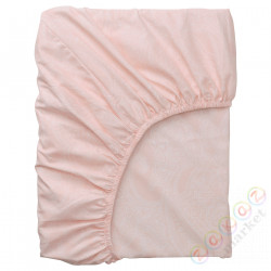 ⭐JATTEVALLMO⭐Простыня на резинке на резинке, светло-розовый/белый, 180x200 cm⭐ИКЕА-40501608