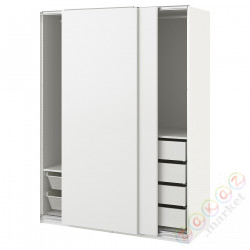 ⭐PAX / HASVIK⭐Комбинация шкафов, белый/белый, 150x66x201 cm⭐ИКЕА-09515165