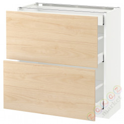 ⭐METOD / MAXIMERA⭐Sсstj 2fr/3шу, белый/Askersund яркий узор ясеня, 80x37 cm⭐ИКЕА-79215960