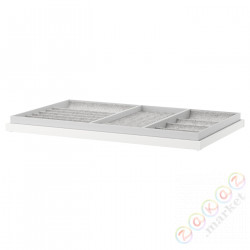 ⭐KOMPLEMENT⭐Выдвижная полка со вставкой, белый, 100x58 cm⭐ИКЕА-49249532