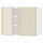 ⭐METOD⭐Навесной шкаф с полками/2 дверь, белый/Voxtorpглянцевый светло-бежевый, 80x60 cm⭐ИКЕА-39468450