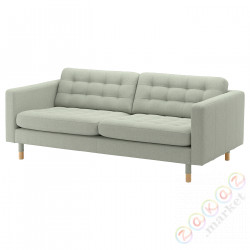 ⭐LANDSKRONA⭐Диван 3-человекowa, Gunnared светло-зеленый/дерево⭐ИКЕА-39270326