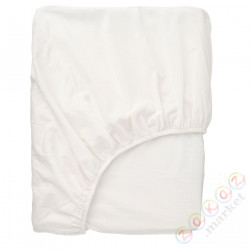 ⭐BALSAMPOPPEL⭐Простыня на резинке на резинке, белый, 160x200 cm⭐ИКЕА-60557543