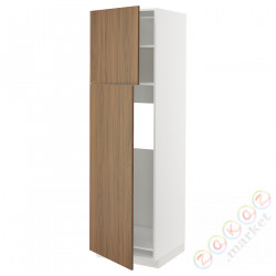 ⭐METOD⭐Shah ic с2 Drz, белый/Tistorp подражаниеacja коричневыйowego орехa, 60x60x200 cm⭐ИКЕА-09519031