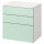 ⭐SMASTAD / PLATSA⭐Комод, 3 ящики, белый/светло-зеленый, 60x42x63 cm⭐ИКЕА-89543819