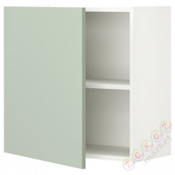 ⭐ENHET⭐Навесной шкаф с1 полка/дверь, белый/бледно-серо-зеленый, 60x32x60 cm⭐ИКЕА-79496804