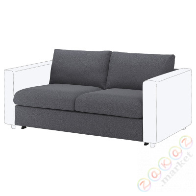 ⭐VIMLE⭐Sekcja 2-диван-кровать os, Gunnared средний серый⭐ИКЕА-99545262