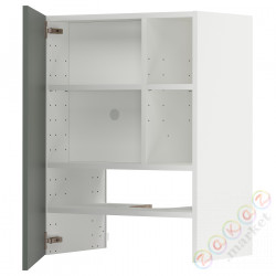 ⭐METOD⭐Шкаф okaнадa сполка/Drzс упражнениями, белый/Bodarp серо-зеленый, 60x80 cm⭐ИКЕА-39504453