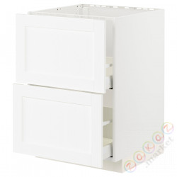 ⭐METOD / MAXIMERA⭐Стандартный злотый + 2 цифры/2шу, белый Enköping/белый имитация дерева, 60x60 cm⭐ИКЕА-79473402