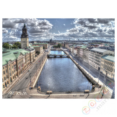 ⭐BILD⭐Плакат, Wielki Kанаł Portowy Göteborg, 70x50 cm⭐ИКЕА-30526609