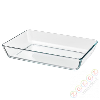 ⭐MIXTUR⭐Жаропрочная посуда, Чистое стекло, 35x25 cm⭐ИКЕА-80058761