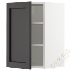 ⭐METOD⭐Навесной шкаф с полками, белый/Lerhyttan черный морилка, 40x60 cm⭐ИКЕА-29461468