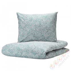 ⭐TRADKRASSULA⭐Poszwa na kołdrę i 2 posвызовki, белый/синий, 200x200/50x60 cm⭐ИКЕА-00392828