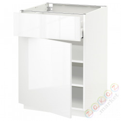 ⭐METOD / MAXIMERA⭐Кабинет stj/дверь, белый/Рингхульт белый, 60x60 cm⭐ИКЕА-49460415