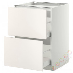 ⭐METOD / MAXIMERA⭐Старший полковник/2fr/2шу, белый/Веддинге белый, 60x60 cm⭐ИКЕА-69920355