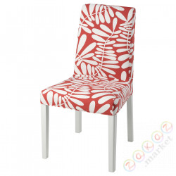 ⭐BERGMUND⭐Чехол на стул, красный/белый⭐ИКЕА-70570011