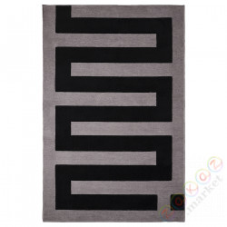 ⭐BLASKATA⭐Ковровая дорожка, черный/Серый, 105x160 cm⭐ИКЕА-00569520