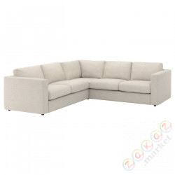 ⭐VIMLE⭐4-местный угловой диван, Gunnared бежевый⭐ИКЕА-29399476