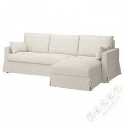 ⭐HYLTARP⭐Диван 3o с шезлонгом, prawy, Gransel естественный⭐ИКЕА-19495826
