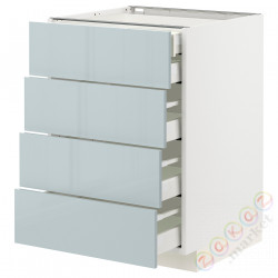 ⭐METOD / MAXIMERA⭐Sза stj 4fr/2n/3śr шу, белый/Kallarp jasnoсерый-синий, 60x60 cm⭐ИКЕА-49479373