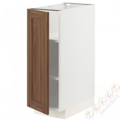 ⭐METOD⭐Кабинет ул./полки, белый Enköping/коричневый орех, 30x60 cm⭐ИКЕА-09475013