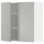 ⭐METOD⭐Навесной шкаф с полками/2 дверь, белый/Havstorp светло-серый, 80x80 cm⭐ИКЕА-39538405
