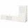 ⭐BESTA⭐Комбинация по ТВ/стаканане дверь, белый/Selsviken глянцевыйбелый матовое стекло, 240x42x129 cm⭐ИКЕА-19330492