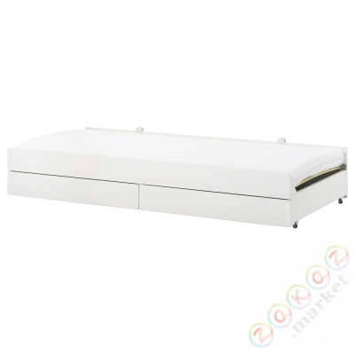 ⭐SLAKT⭐Дополнительная кровать с контейнером, белый, 90x200 cm⭐ИКЕА-99239451