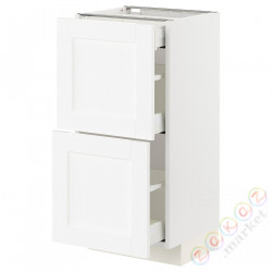 ⭐METOD / MAXIMERA⭐Кабинет stj 2fr/3шу, белый Enköping/белый имитация дерева, 40x37 cm⭐ИКЕА-79473440