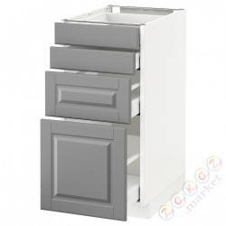 ⭐METOD / MAXIMERA⭐Бывший 4 пт/4шу, белый/Bodbyn Серый, 40x60 cm⭐ИКЕА-39049878