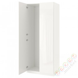 ⭐PAX / FARDAL⭐Гардероб/2 дверь, белый/блеск/белый, 100x60x236 cm⭐ИКЕА-39905498