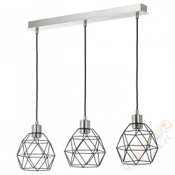 ⭐BRUNSTA / SKAFTET⭐Подвесной светильник, черный/никелированная прямоугольник⭐ИКЕА-09514241