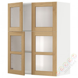 ⭐METOD⭐Половина/4 стакан Drz, белый/Forsbacka дуб, 80x100 cm⭐ИКЕА-39509361