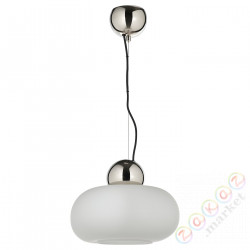 ⭐DEJSA⭐Подвесной светильник, хром/опаловое белое стекло, 36 cm⭐ИКЕА-90455581