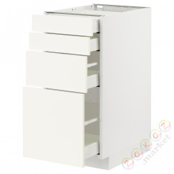 ⭐METOD / MAXIMERA⭐Sза st 4fr/4шу, белый/Vallstena белый, 40x60 cm⭐ИКЕА-09507212
