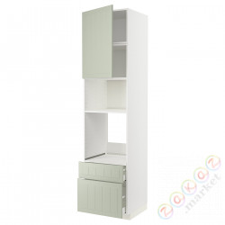 ⭐METOD / MAXIMERA⭐я шел/микр сDrz/2 шу, белый/Stensund светло-зеленый, 60x60x240 cm⭐ИКЕА-39487571