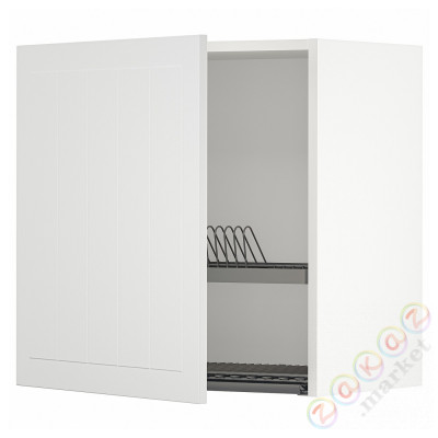 ⭐METOD⭐Навесной шкаф с сушилкой для посуды, белый/Stensund белый, 60x60 cm⭐ИКЕА-69468590