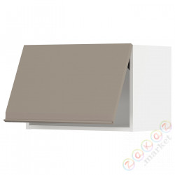 ⭐METOD⭐Навесной шкаф pos, белый/Upplöv матciemnoбежевый, 60x40 cm⭐ИКЕА-69492180