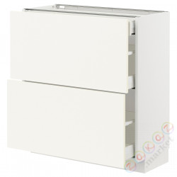 ⭐METOD / MAXIMERA⭐Кабинет stj 2fr/3шу, белый/Vallstena белый, 80x37 cm⭐ИКЕА-89507227