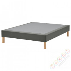 ⭐LYNGOR⭐Подпружиненный базовый. матрас на ножках, темно-серый, 160x200 cm⭐ИКЕА-49552839