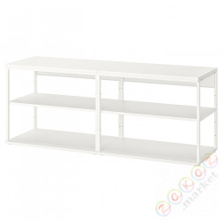 ⭐PLATSA⭐Открытый книжный шкаф, белый, 160x40x63 cm⭐ИКЕА-49325286