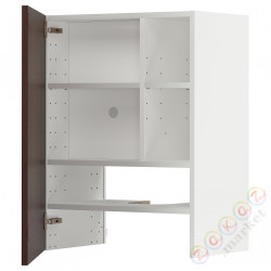 ⭐METOD⭐Шкаф okaнадa сполка/Drzс упражнениями, белый Hasslarp/коричневый шаблон, 60x80 cm⭐ИКЕА-29504444