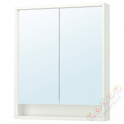 ⭐FAXALVEN⭐Зеркальный шкаф свстроенный oświetl, белый, 80x15x95 cm⭐ИКЕА-69516713