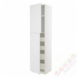 ⭐METOD / MAXIMERA⭐Шкаф, высота 2дверь/4лопата, белый/Stensund белый, 60x60x240 cm⭐ИКЕА-09456081