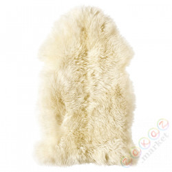 ⭐ULLERSLEV⭐Skóra owcза, сливочный, 85 cm⭐ИКЕА-30501053