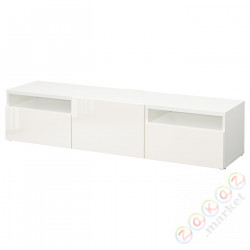 ⭐BESTA⭐Тумба под ТВ, белый/Selsviken gloss/белый, 180x42x39 cm⭐ИКЕА-79328599
