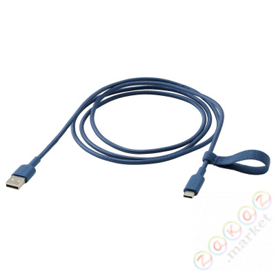 ⭐LILLHULT⭐USB-A na USB-C, синий, 1.5 m⭐ИКЕА-50528495