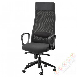 ⭐MARKUS⭐Офисный стул, Виссле темно-серый⭐ИКЕА-70261150