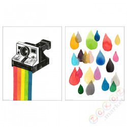 ⭐BILD⭐Плакат, uchwyć kolory, 40x50 cm⭐ИКЕА-30536694