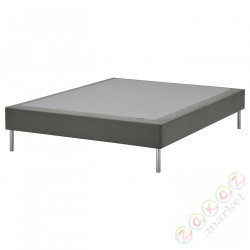 ⭐LYNGOR⭐Подпружиненный базовый. матрас на ножках, темно-серый, 140x200 cm⭐ИКЕА-29552821